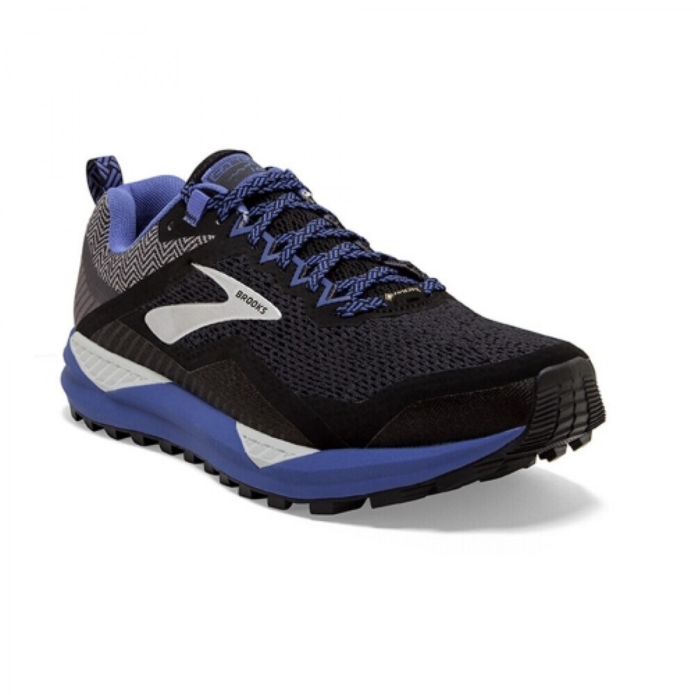 Brooks Cascadia 14 GTX 120298-1B-053 Women Black Gray Trail Running Shoes UWU674